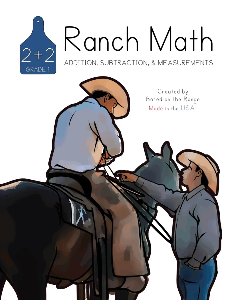 Book Cover: Ranch Math Grade 1: Addition, Subtraction, & Measurements
