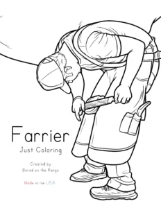 Book Cover: Farrier: Just Coloring