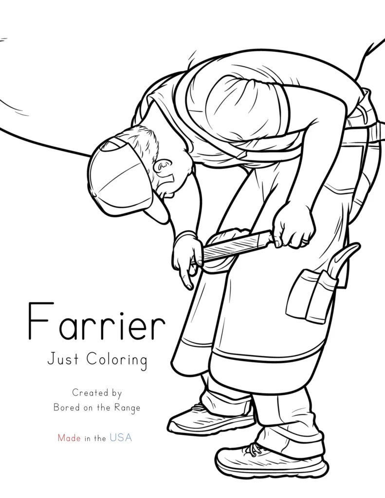 Book Cover: Farrier: Just Coloring