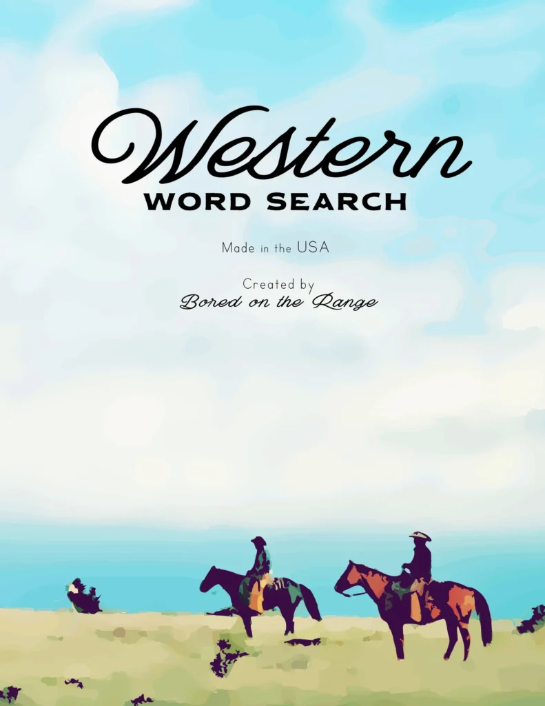 Book Cover: Western Word Search